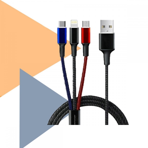 WUW X101 3 in 1 100 cm USB Kablo