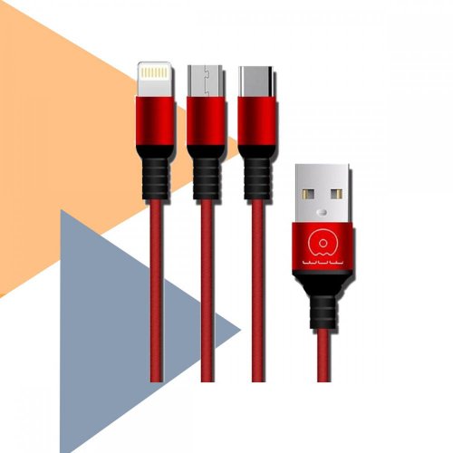 WUW X122 3 in 1 100 cm USB Kablo